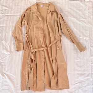 Sage Light Tan Shirt with Lilac Tag